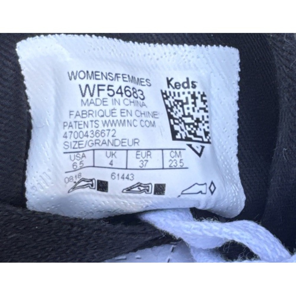Keds Women's Kickstart Sneakers WF54683 Black/Black Size 6.5M Ortholite NIB - Picture 4 of 7